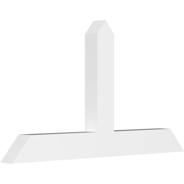 Ekena Millwork Portland Architectural Grade PVC Gable Bracket, 60"W x 32 1/2"H x 4"D x 6"F, 13/12 Pitch GBP060X33X0406POR00 - main